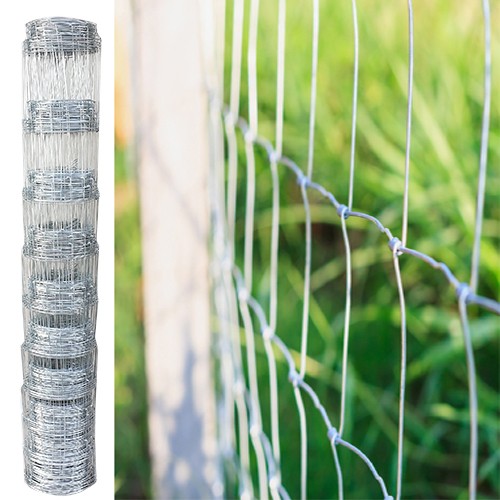 Wildzaun Weidezaun Forstzaun Gartenzaun Draht Zaun 50m 150cm