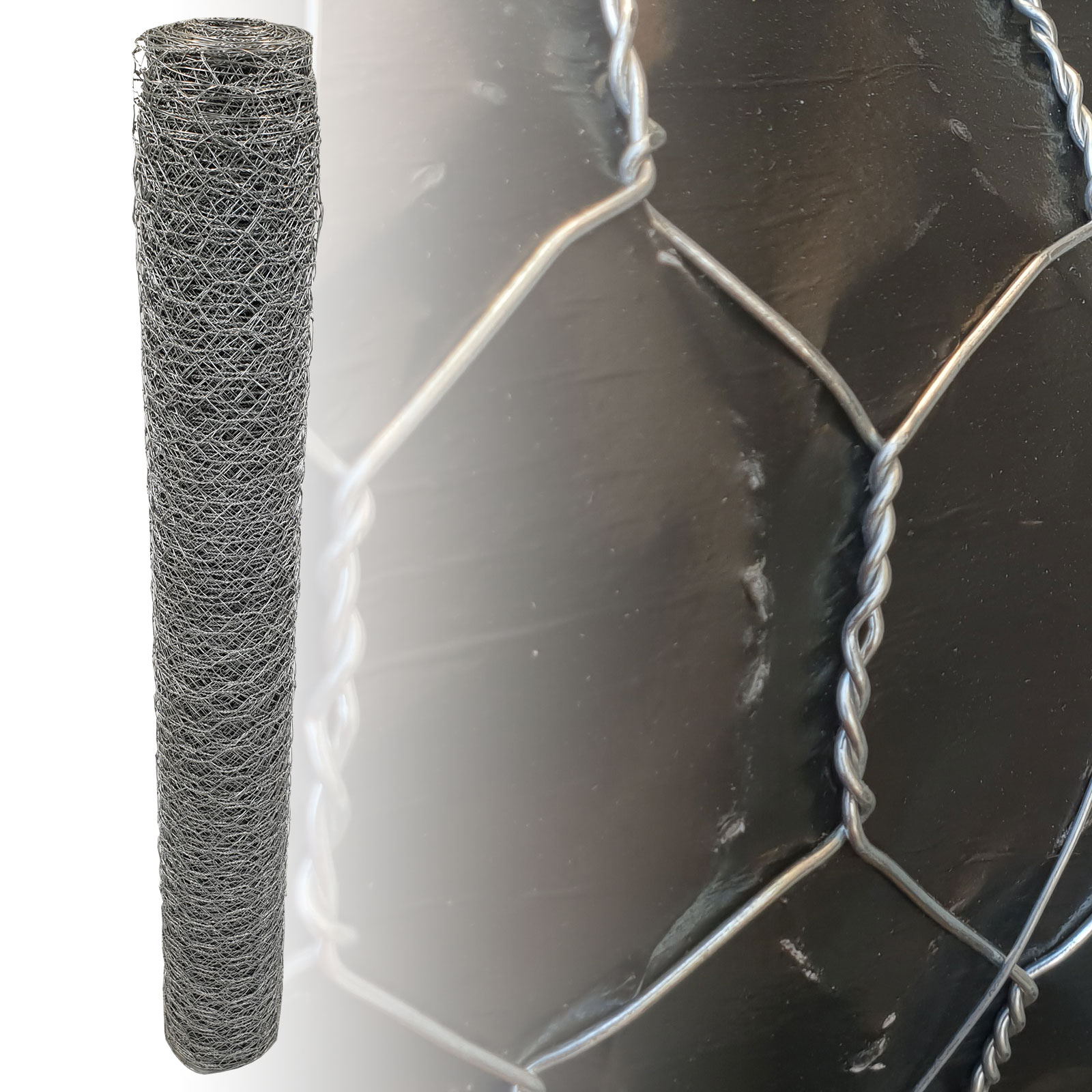 Sechseckgeflecht Verzinkt 50mm 150cm 50m 1.0mm