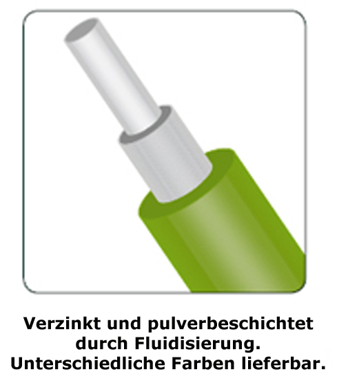 Gartenzaun Anthrazit 100cm 25m 5x10cm 2.10mm