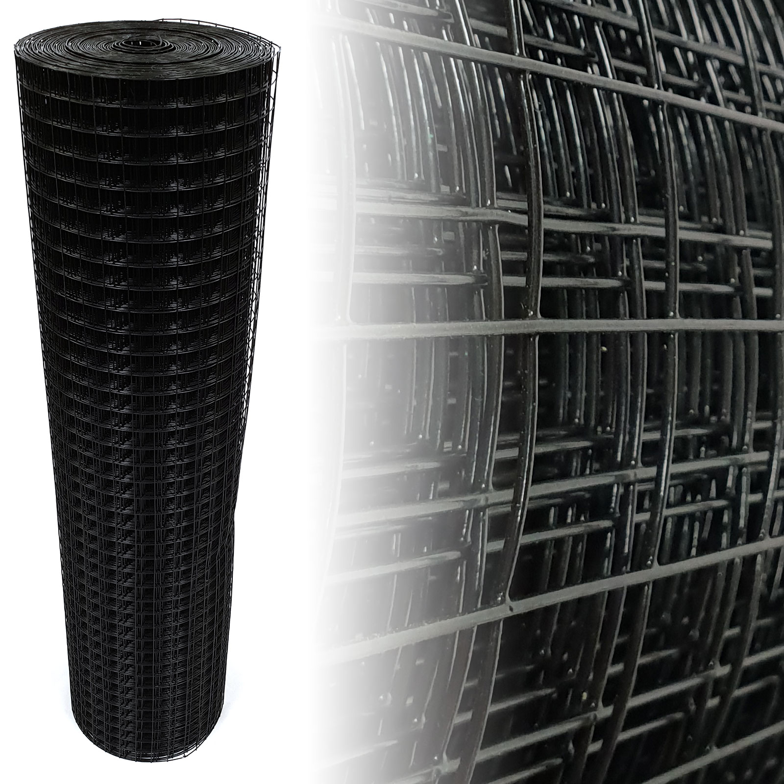 Volierendraht Schwarz 100cm 25m 25x25mm 1.45 mm