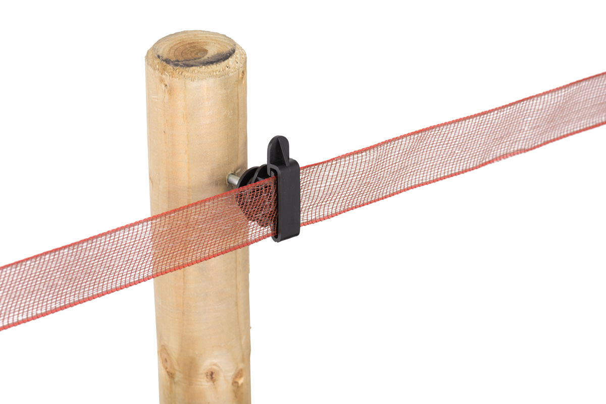 Isolierhalter für Elektroband 20 bis 40 mm mit Schraube, 100 Stück