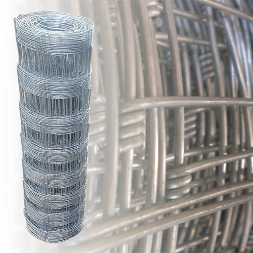 Wildzaun 80cm 50m Verzinkt 1,9/2,4mm 80/8/15