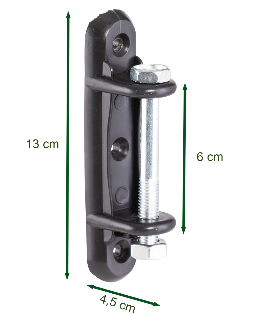 Eckisolator mit Schraube für Elektrozäune, 25 Stck.