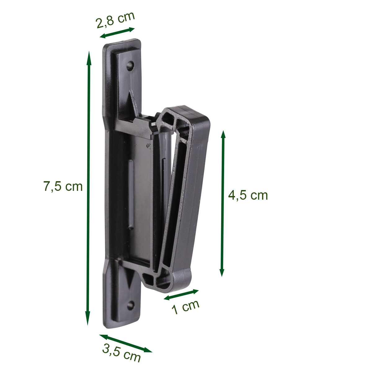 Isolator für Elektrozaunband 20 bis 40 mm mit Clip, 100 Stück