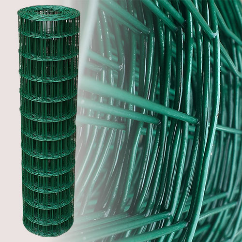 Gartenzaun Grün 120cm 25m 7.5x10 cm 2.10mm