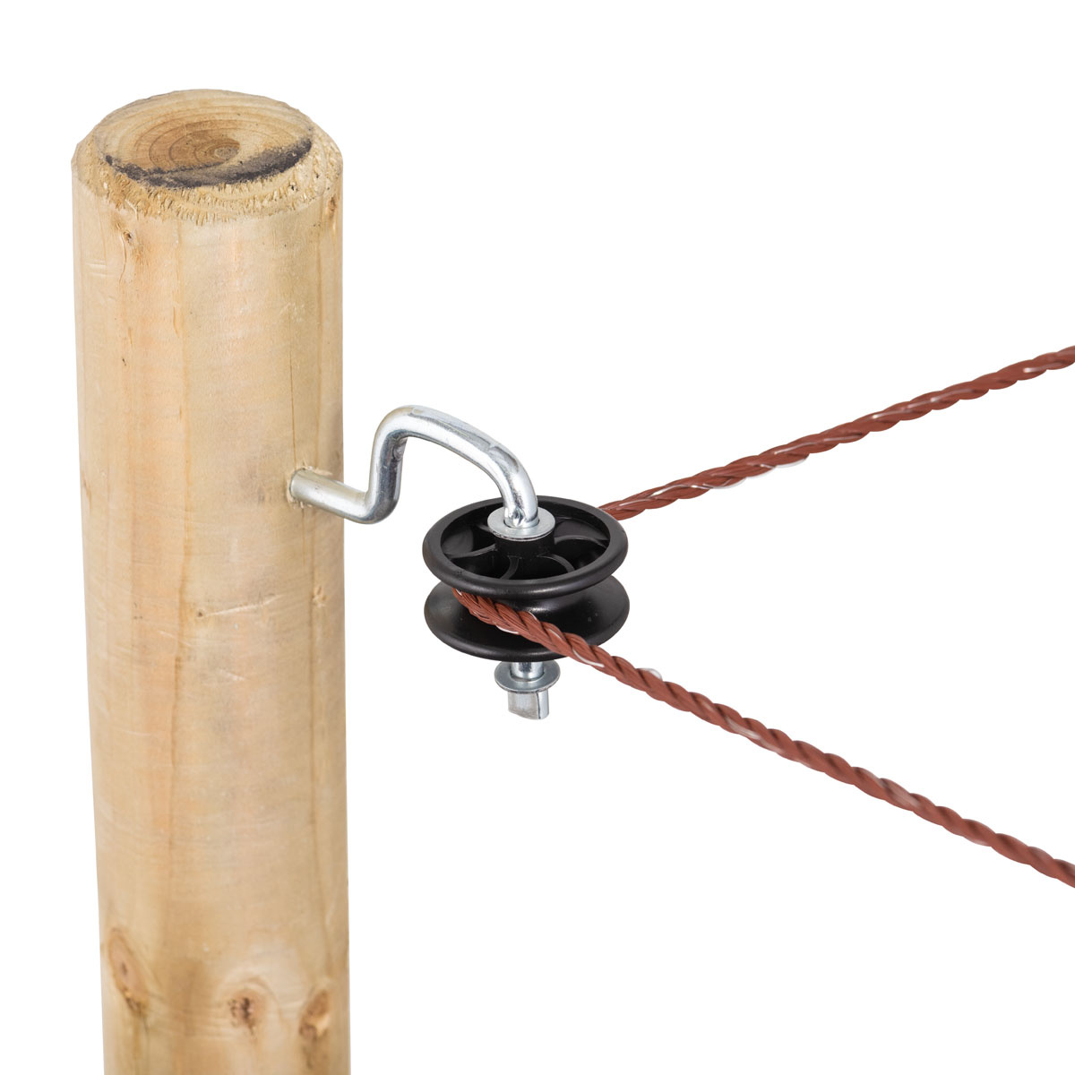 Isolator für Elektrozaun mit Rolle, 4 Stück