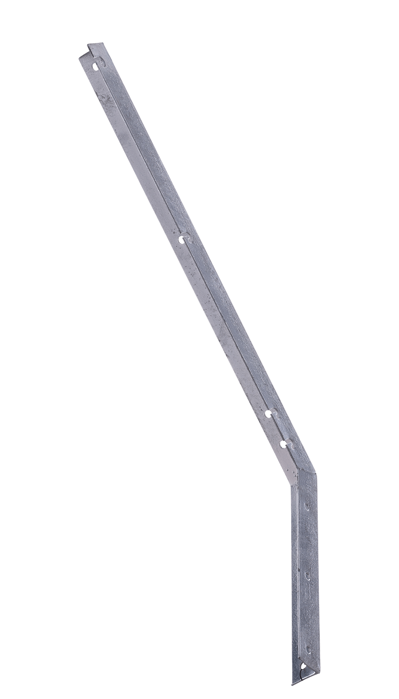 Stacheldrahthalter 45° Verzinkt 3mm 4cm