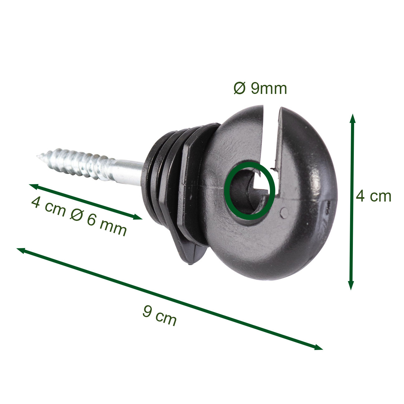 Isolatorring mit Schraube, 100 Stück