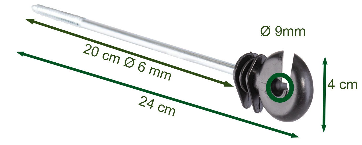 Isolatorring mit Schraube 220mm, 10 Stück