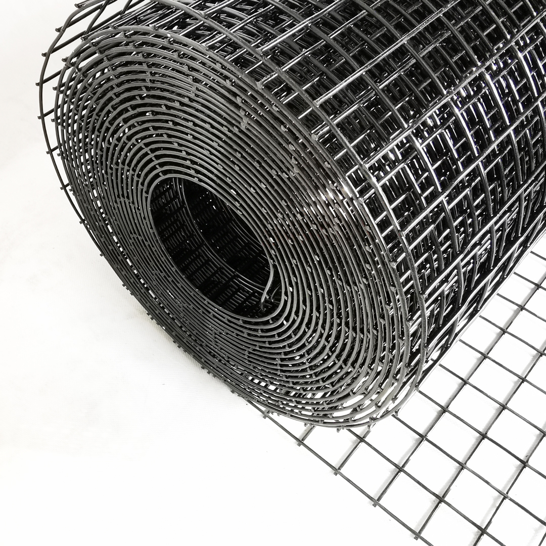 Volierendraht Edelstahl Schwarz 100cm 1m 25x25mm 1,50mm