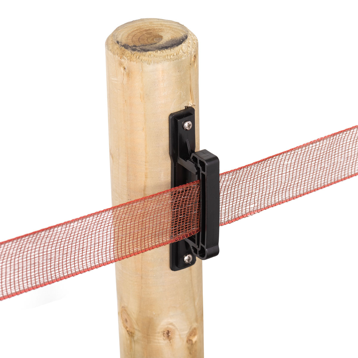 Isolator für Elektrozaunband 20 bis 40 mm mit Clip, 100 Stück