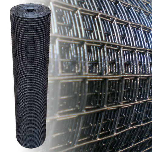 Volierendraht Schwarz 150cm 15m 12x12mm 1.20mm