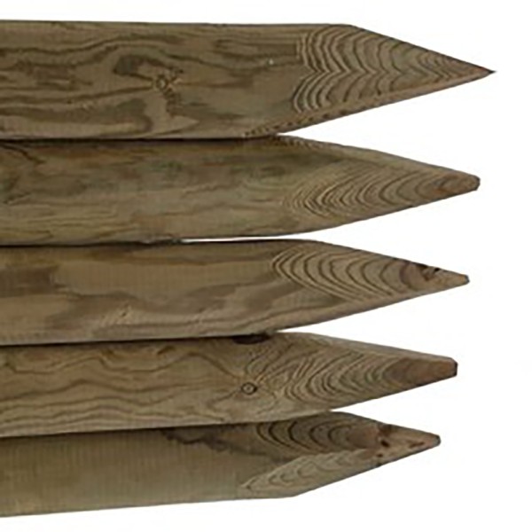 Holzpfosten 6cm Braun imprägniert 120cm